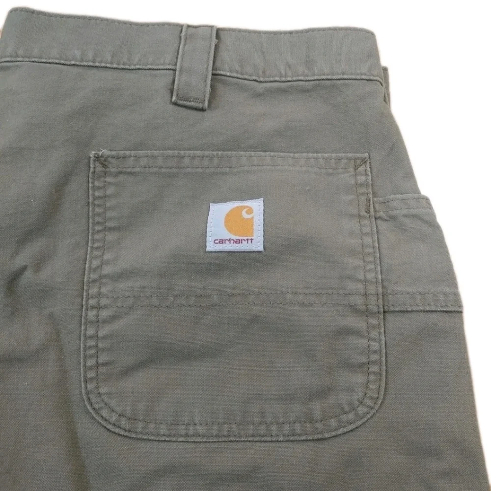 Carhartt 2 Carpenter Cargo Shorts Men 42 Brown Canvas Grunge Streetwear Y2k Vtg